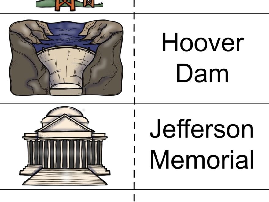 Landmarks Of The United States Matching Activity The Activity Mom