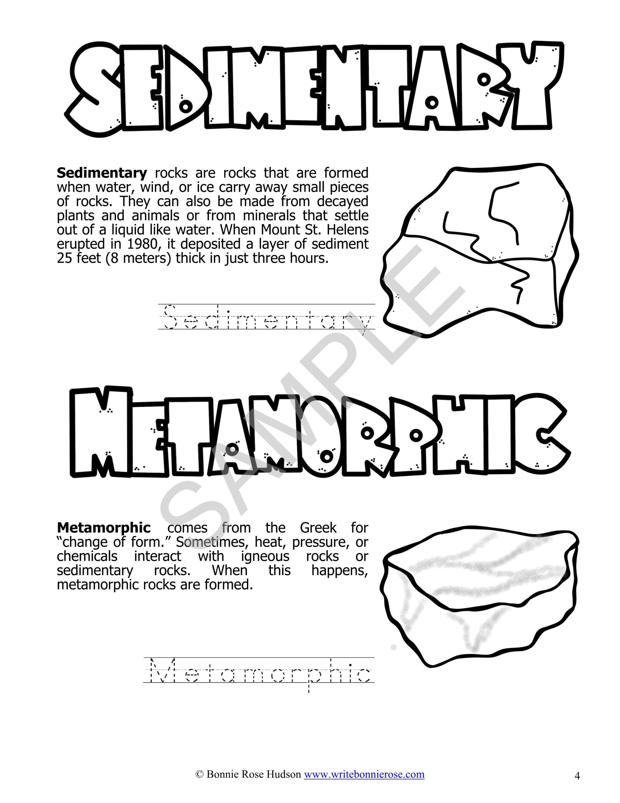 Printable Coloring Pages Of Rocks And Minerals