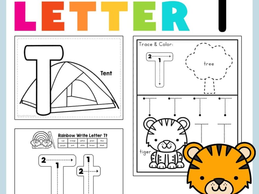 Letter T Preschool Printables Preschool Mom