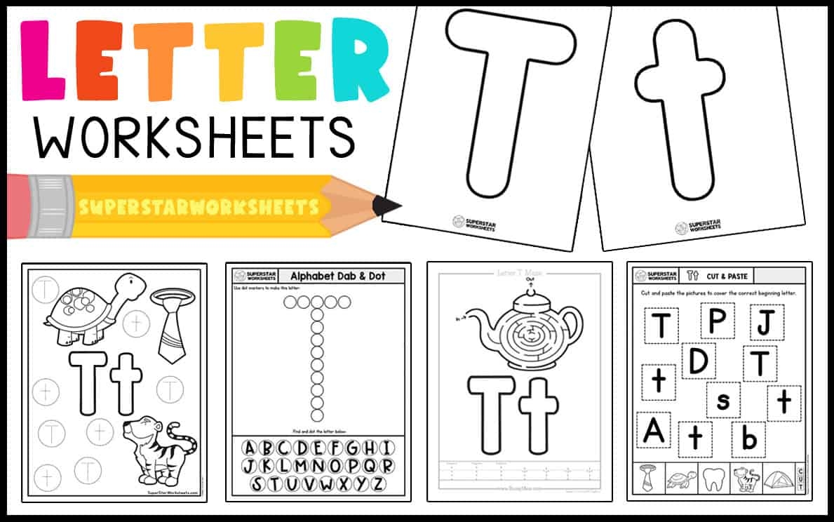 Letter T Worksheets Superstar Worksheets