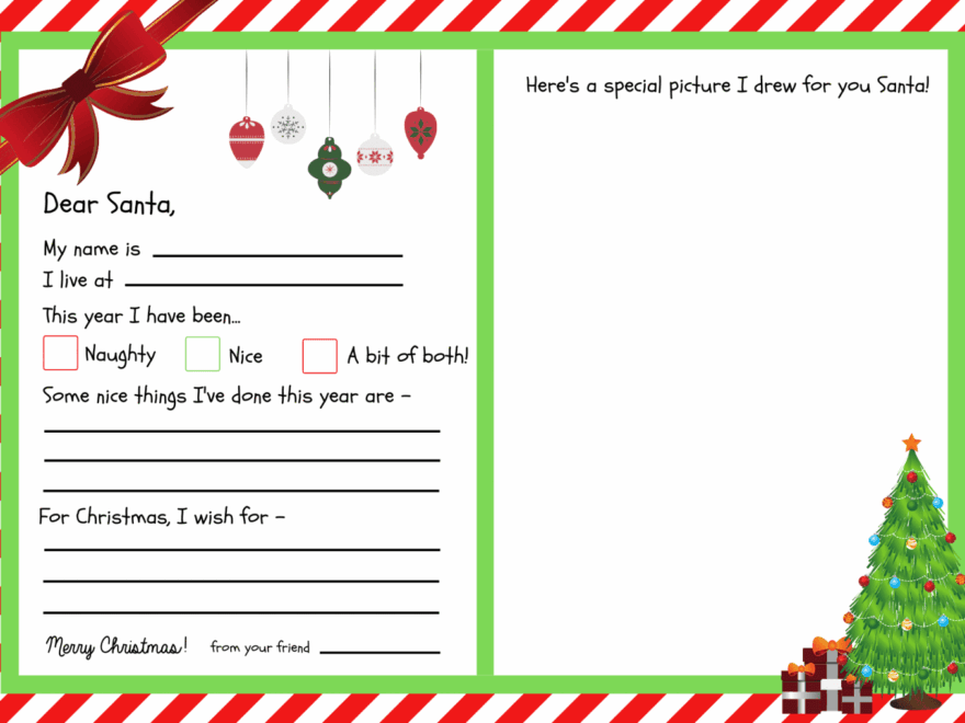 Letters To Santa Templates Free Printables Super Busy Mum Northern Irish Blogger