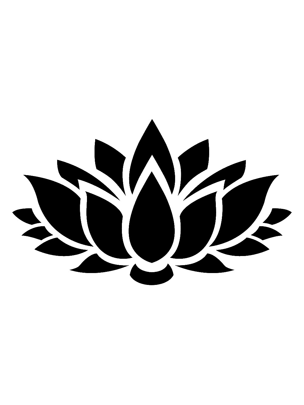 Lotus Flower Template Printable