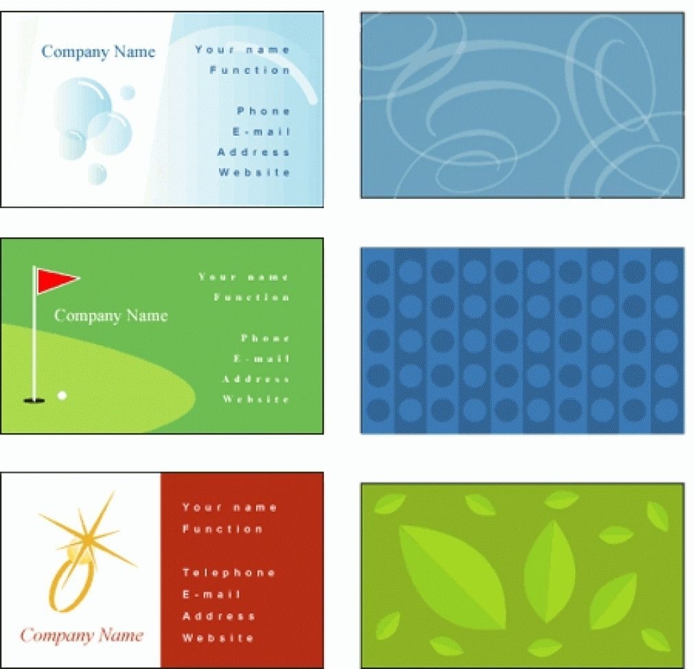 Printable Free Printable Business Card Template