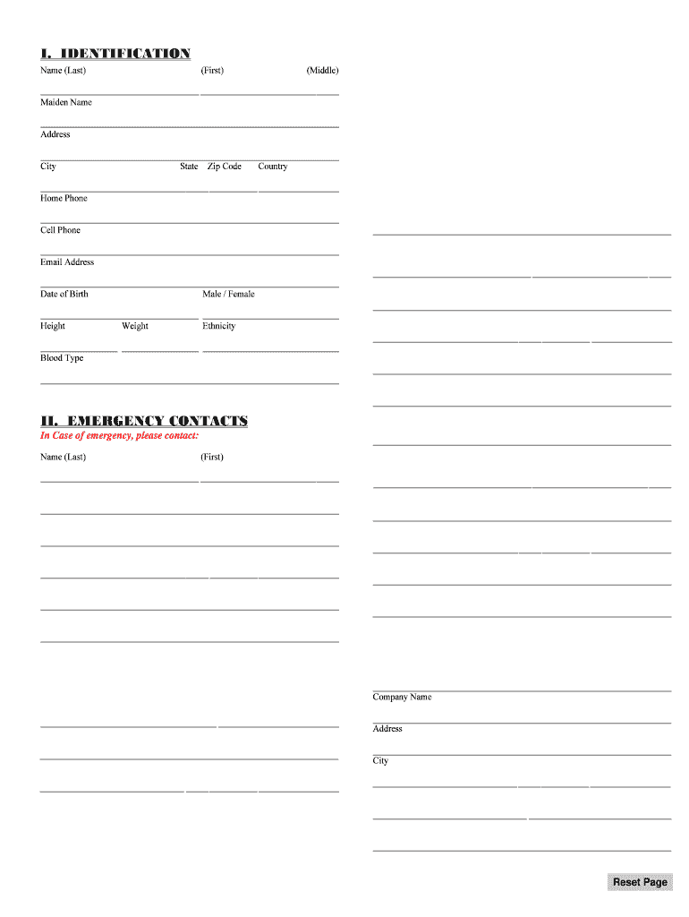 Medical Record Template Fill Online Printable Fillable Blank PdfFiller