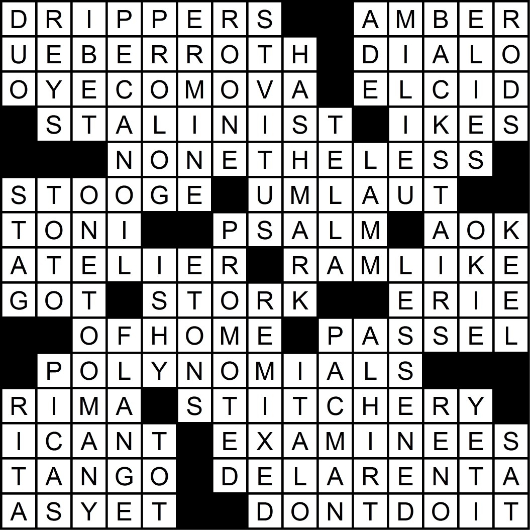 Merl Reagle Crossword Printable
