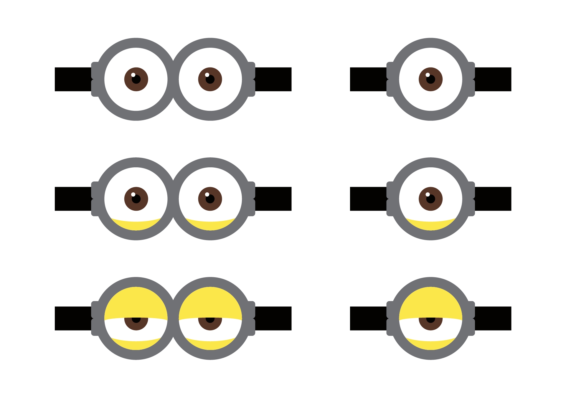 Minion Eyes Printable Free
