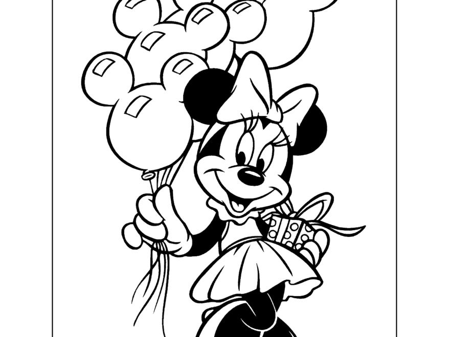 Minnie Mouse Coloring Pages Printable Coloring Pages FREE