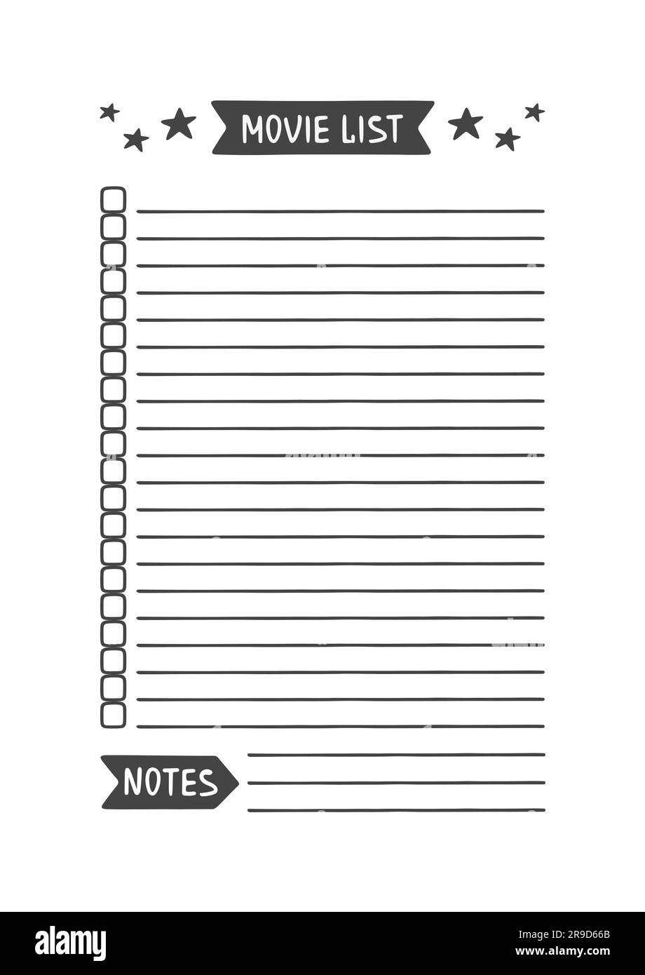 Free Printable Movie Inventory List