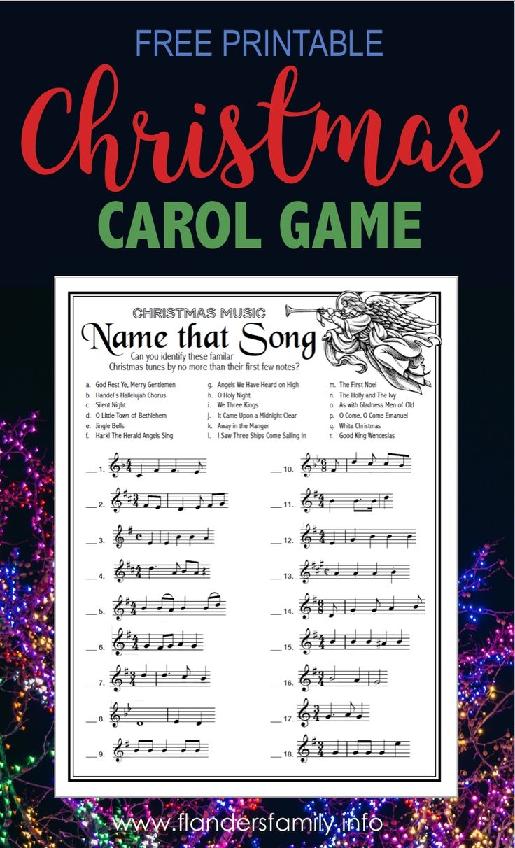 Free Printable Christmas Carol Worksheets