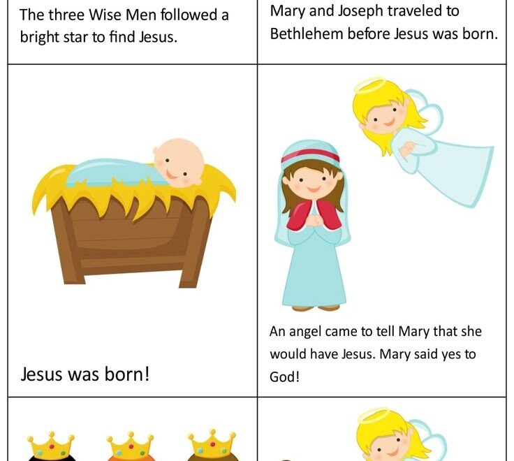 Nativity Story Book 10 Free PDF Printables Printablee