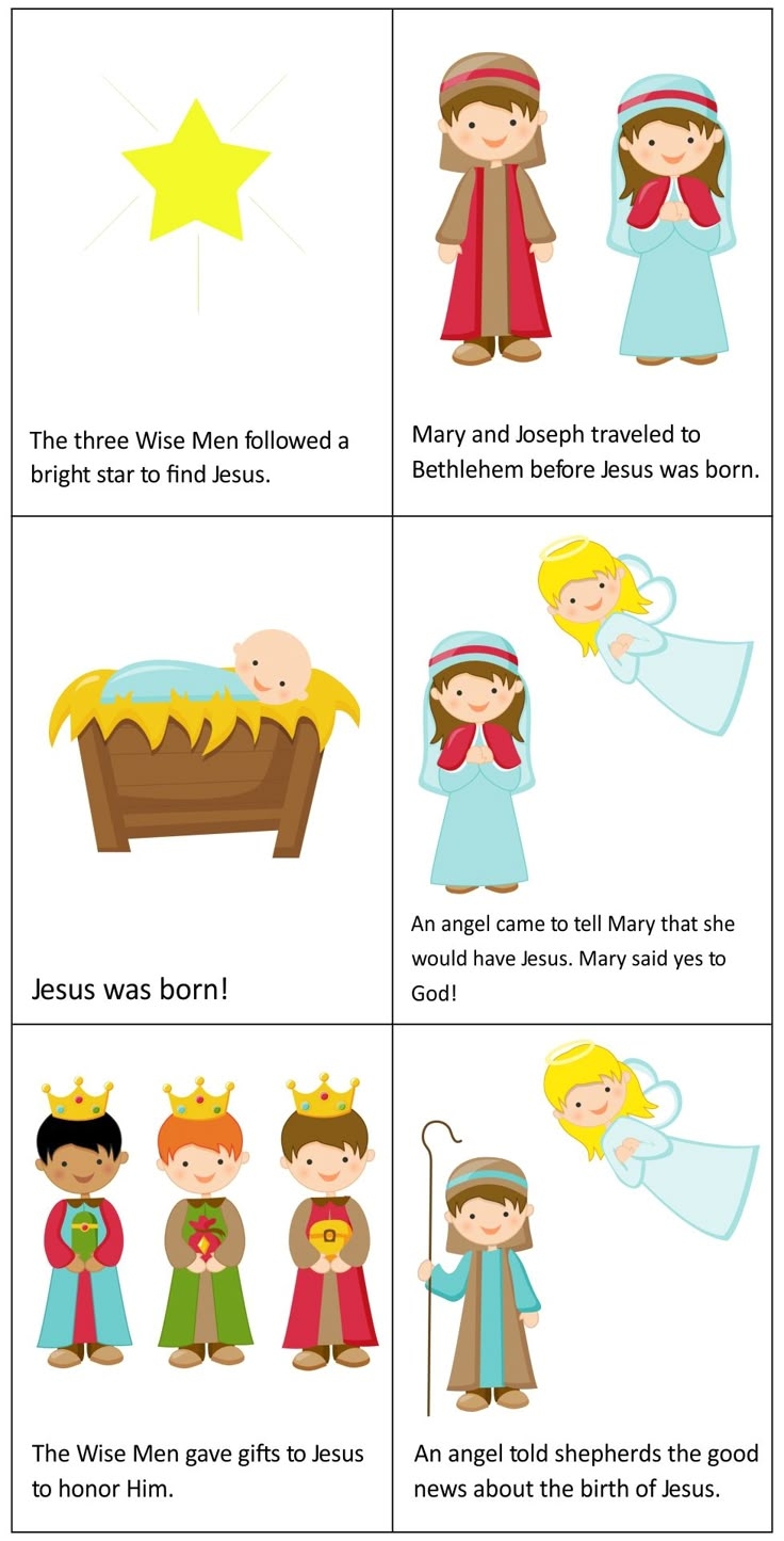 Nativity Story Book 10 Free PDF Printables Printablee
