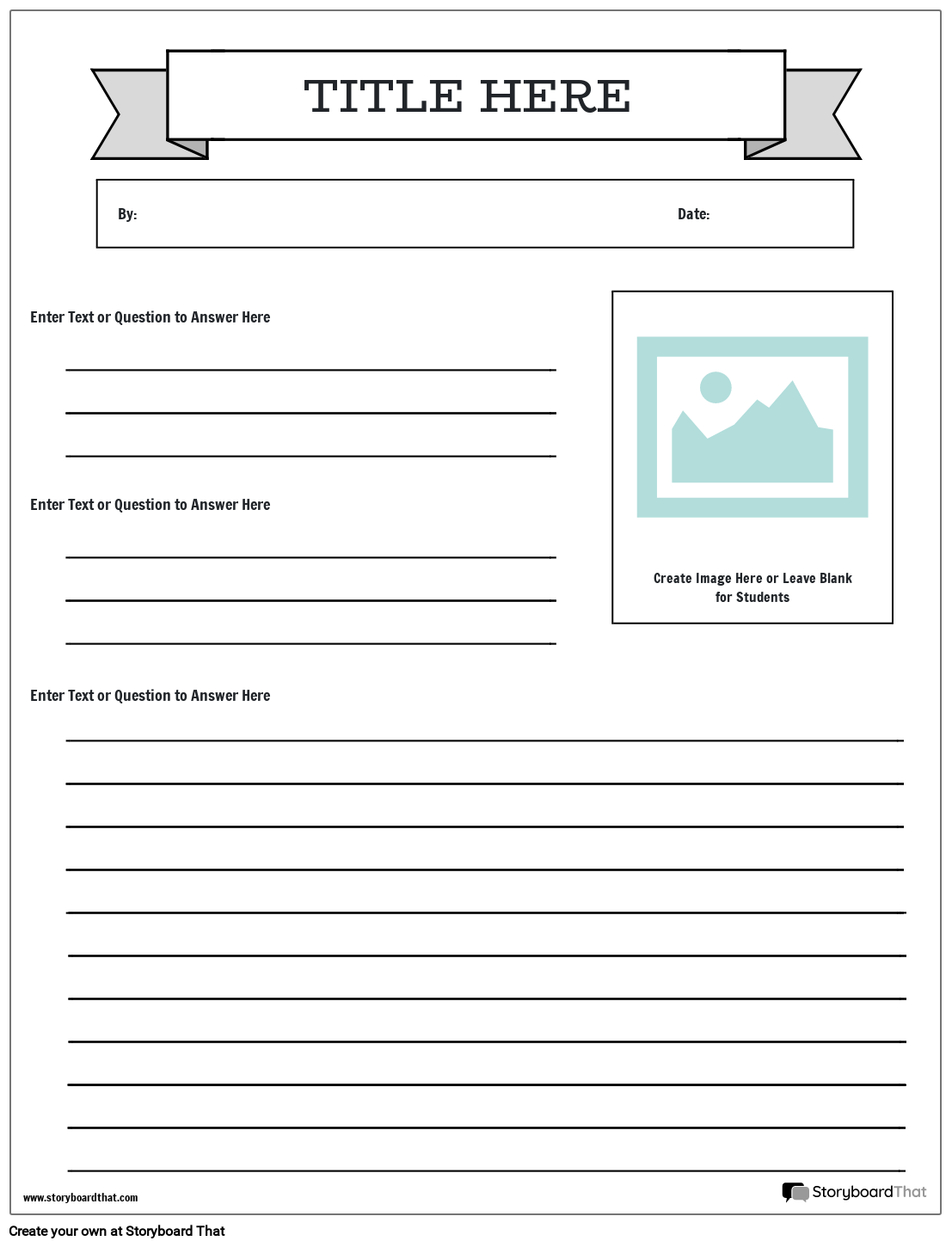 Newspaper Project Templates Create With Storyboard That