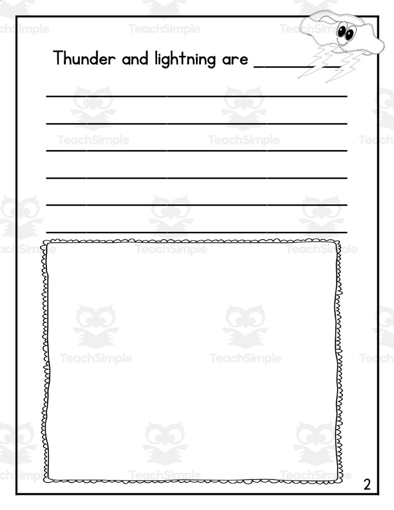 Nonfiction Book Report Thunder And Lightning By Teach Simple