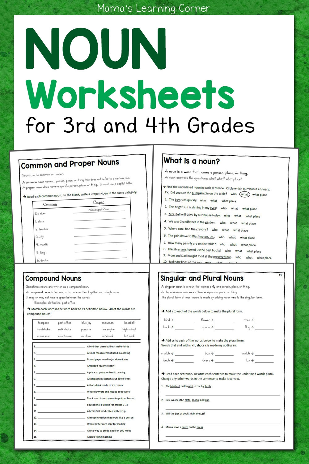 Free Printable Grammar Worksheets For 4th Grade