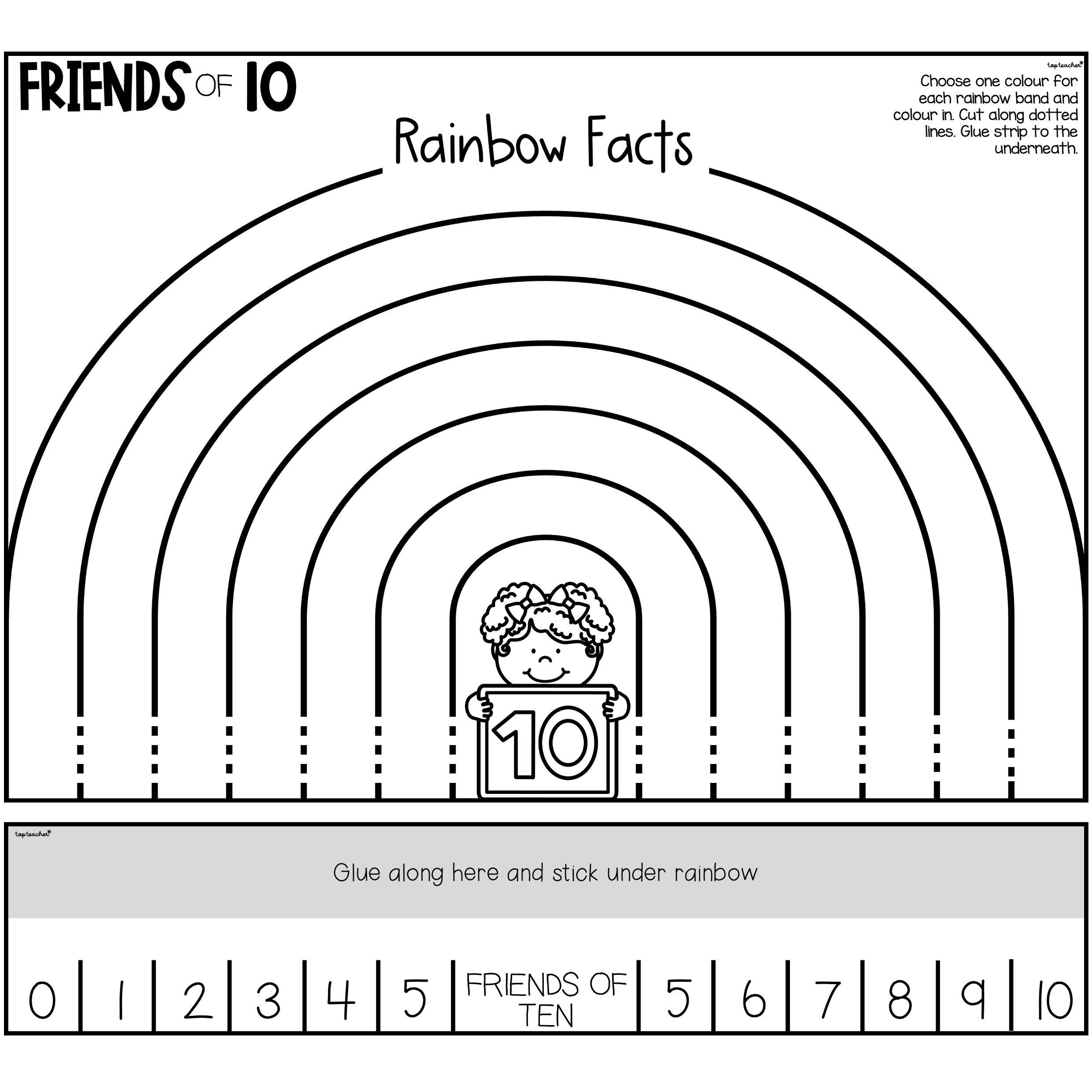 Friends Of Ten Printable Worksheets