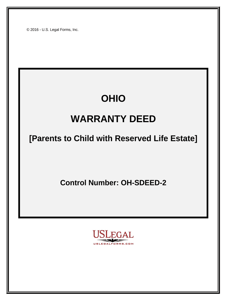 Ohio Life Estate Deed Form Fill Out Sign Online DocHub
