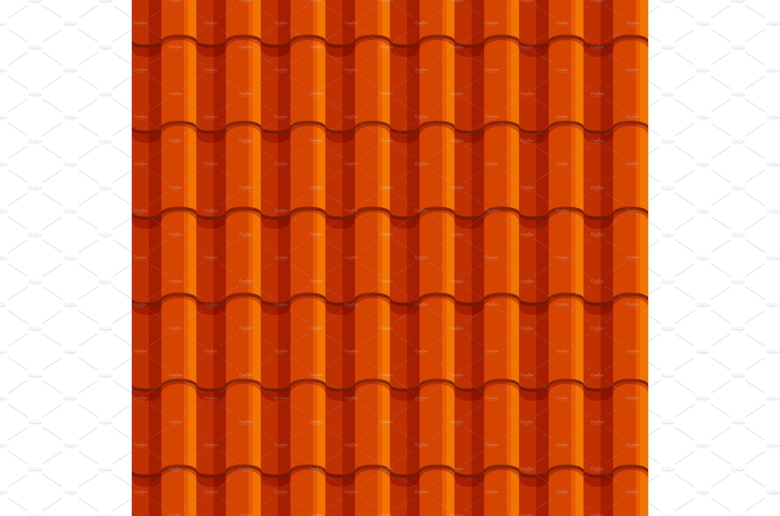 Orange Chinese Roof Tile Background MasterBundles