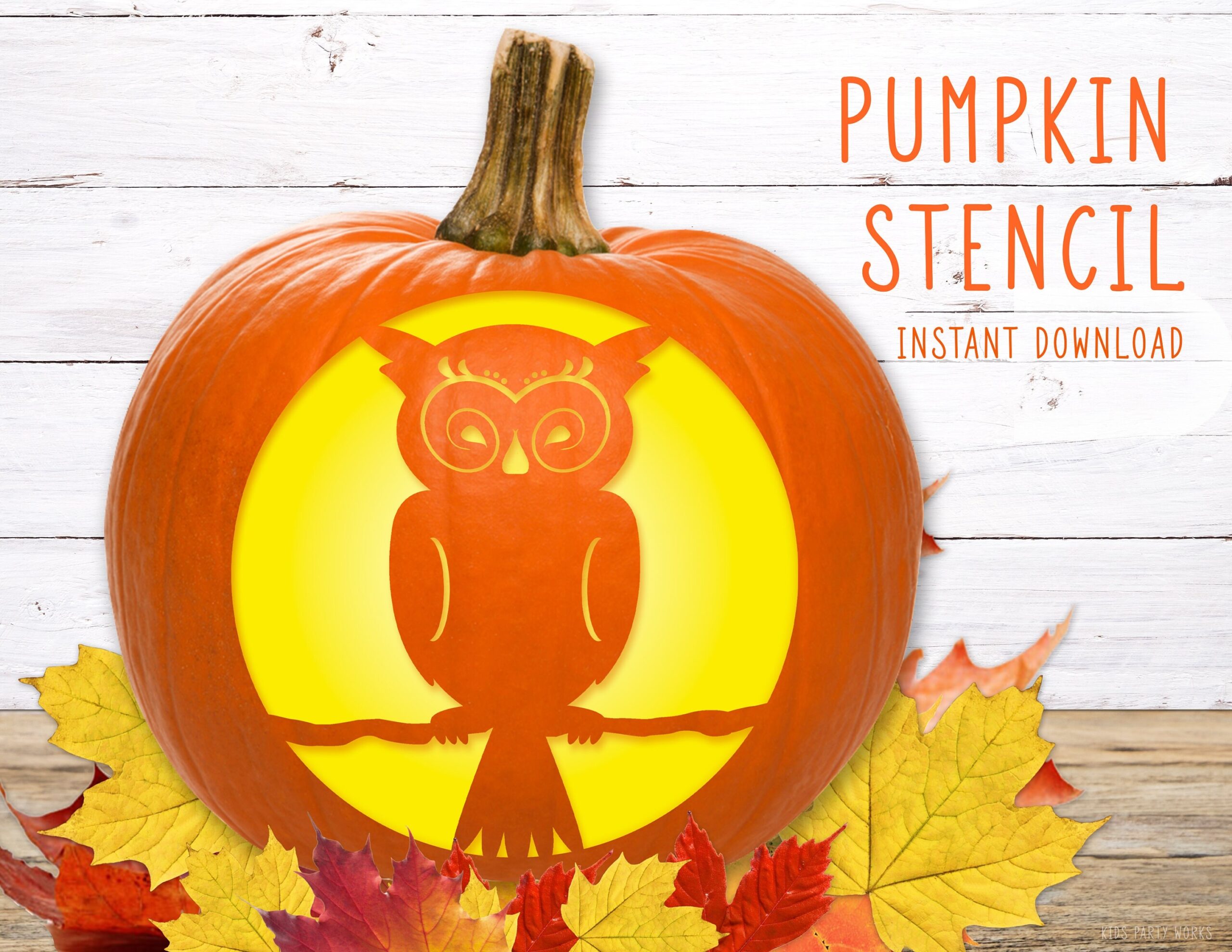 Owl Pumpkin Stencil PRINTABLE Pumpkin Stencil Jack O Lantern Pumpkin Carving Stencil Halloween Owl Pumpkin Stencil Halloween Template Etsy