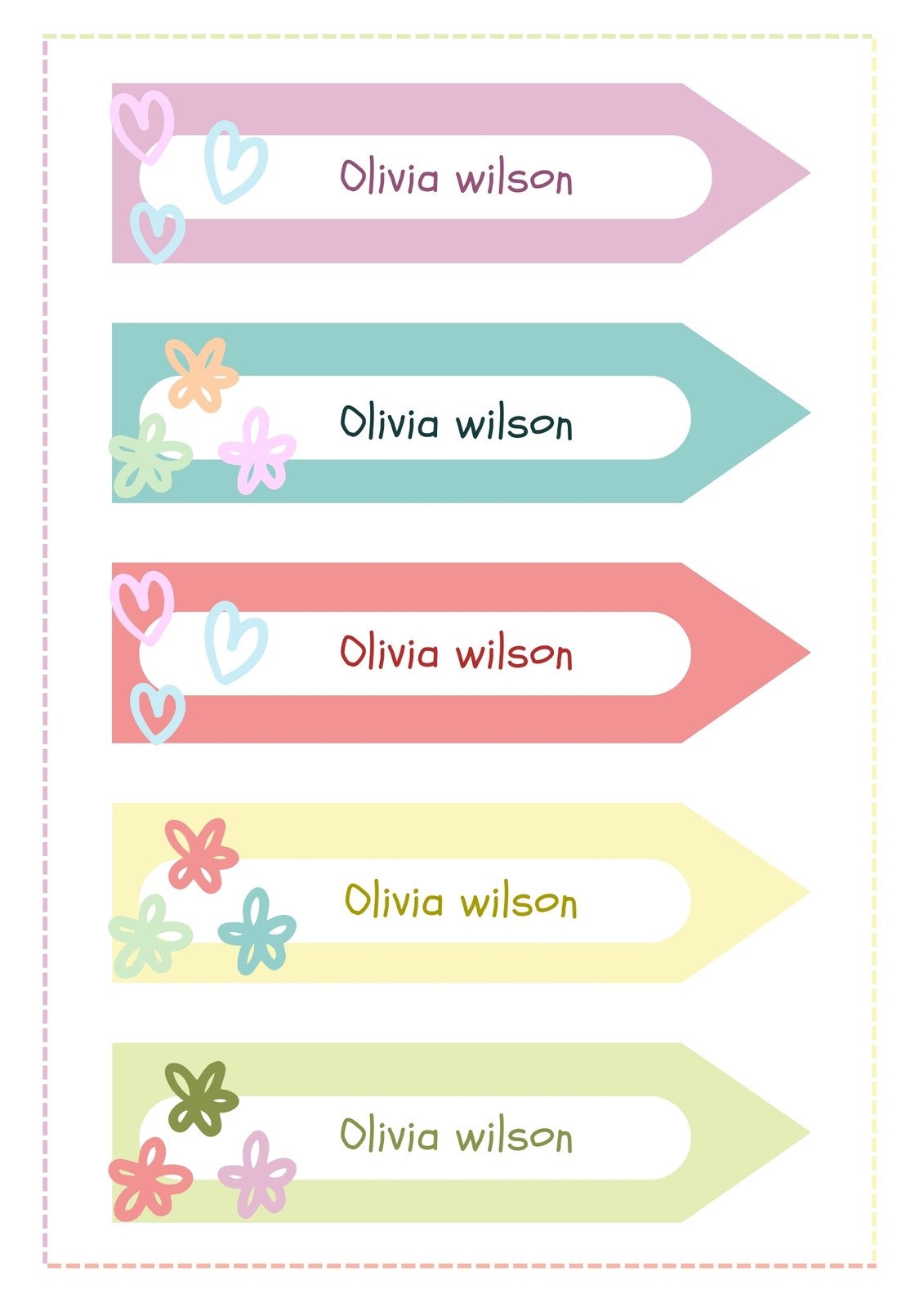 Page 2 Customize 622 Folder Labels Templates Online Canva