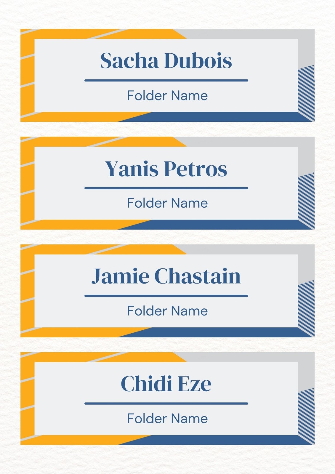 Page 2 Customize 622 Folder Labels Templates Online Canva