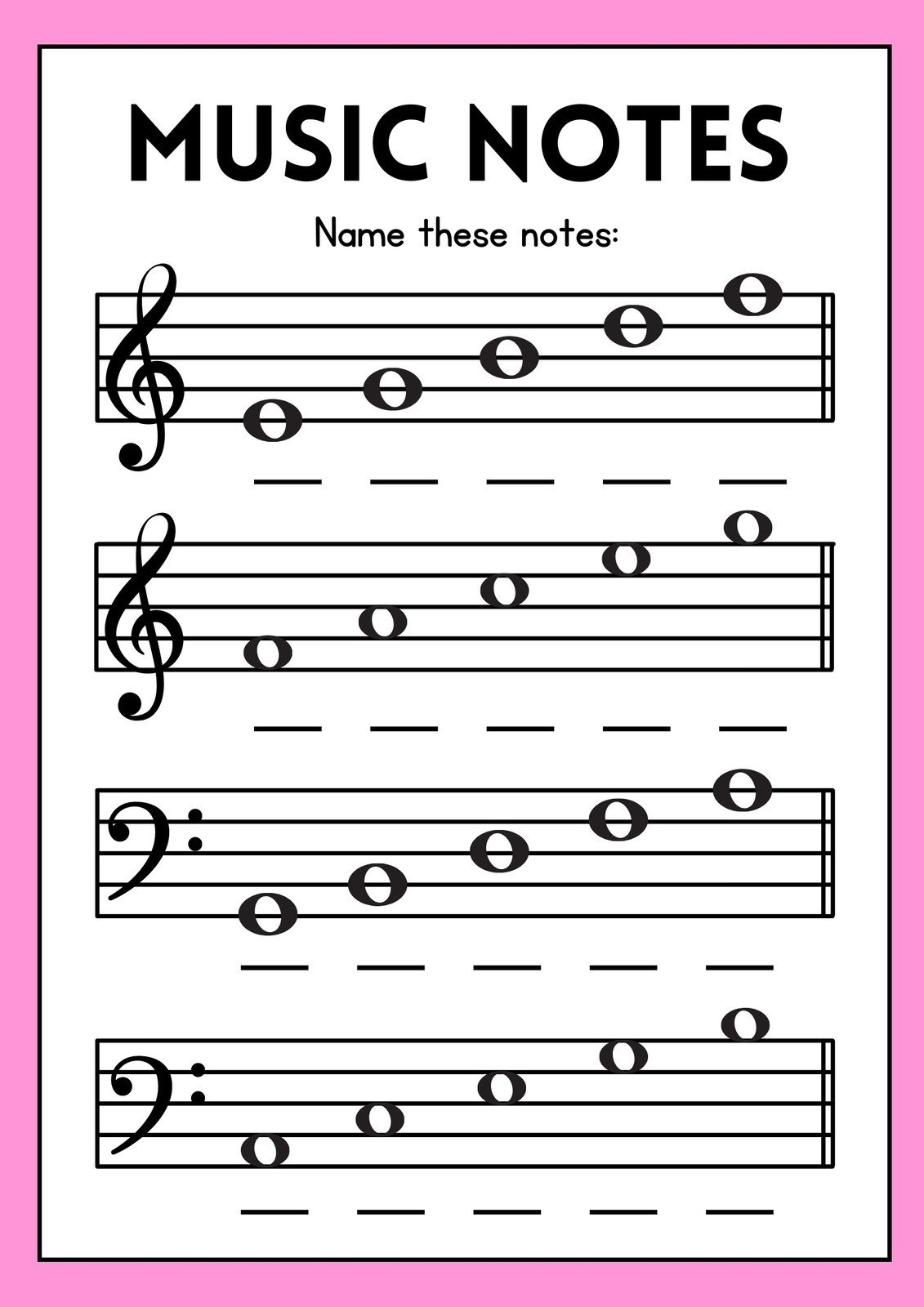 Page 2 Free Music Worksheet Templates To Edit And Print Canva