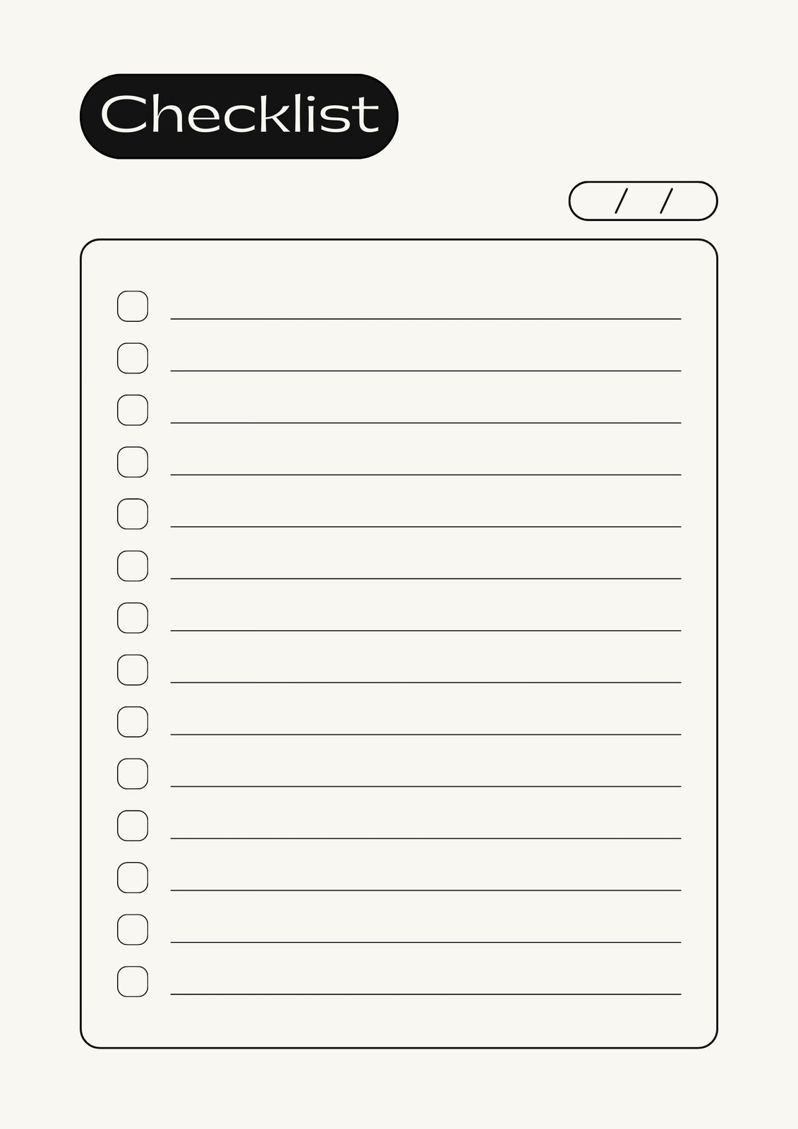 Page 2 Free Printable Editable Daily Checklist Templates Canva