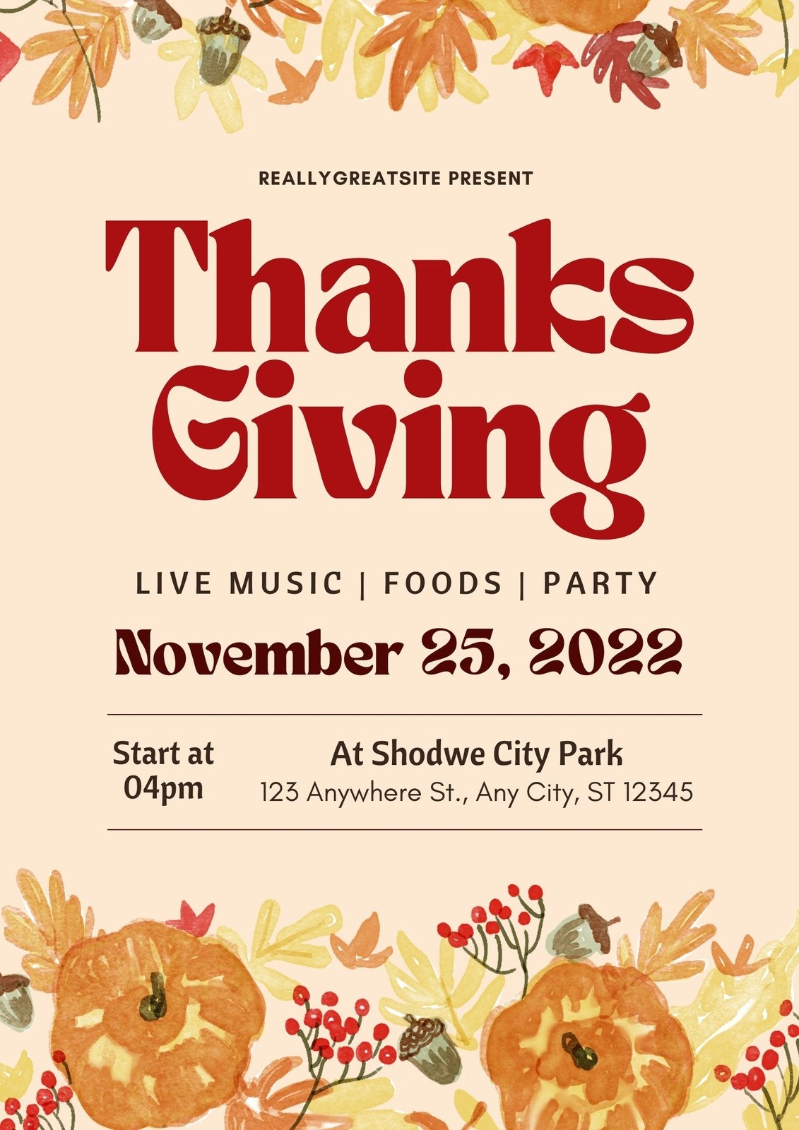 Page 4 Printable Free To Edit Fall Flyer Templates Canva