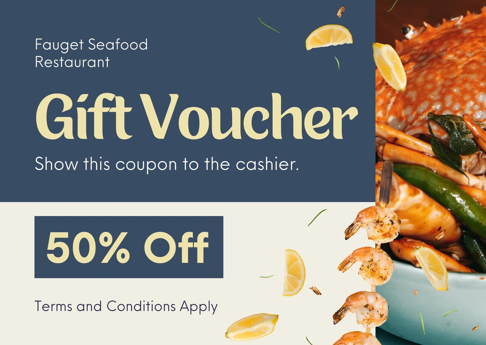 Page 5 Free Printable Custom Restaurant Gift Certificate Templates Canva