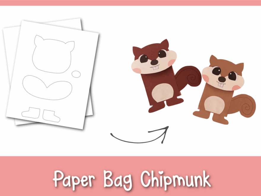 Paper Bag Chipmunk Craft