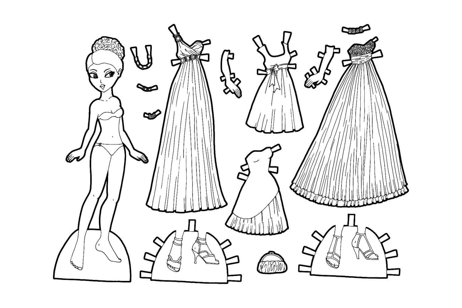 Paper Dolls To Color And Print Discount