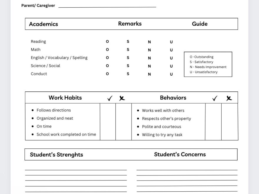Parent Teacher Conference Form teacher Planner teacher Agenda parent Teacher Conference Template lesson Planner class Schedule Template Etsy