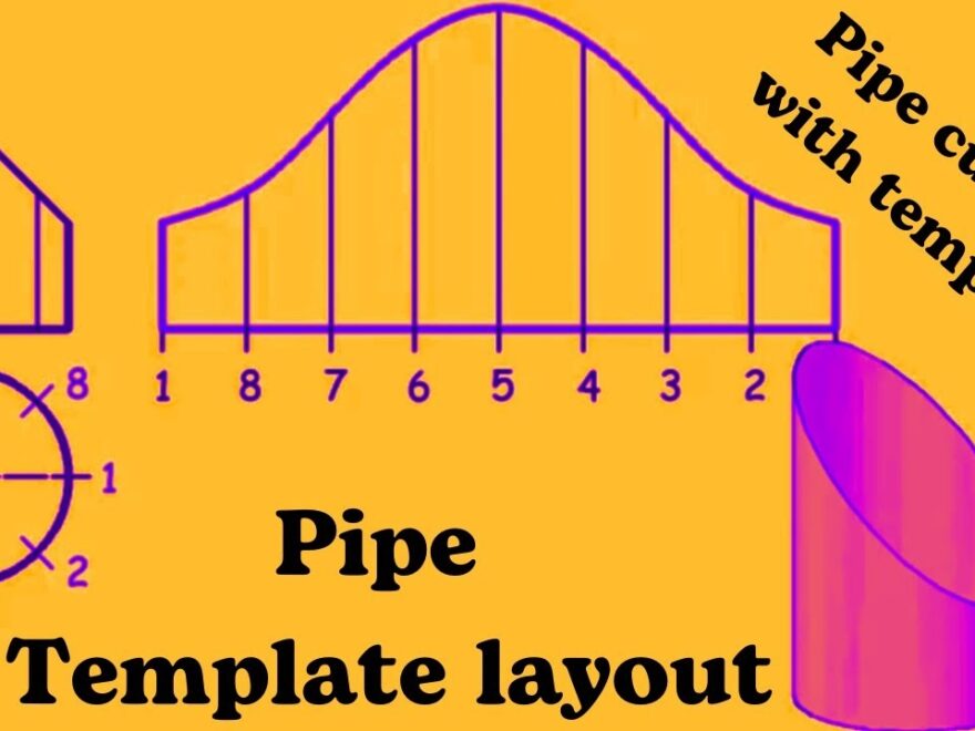 Pipe Template Pipe Notching Template Pipe Template Layout Making A Template To Miter Pipe YouTube
