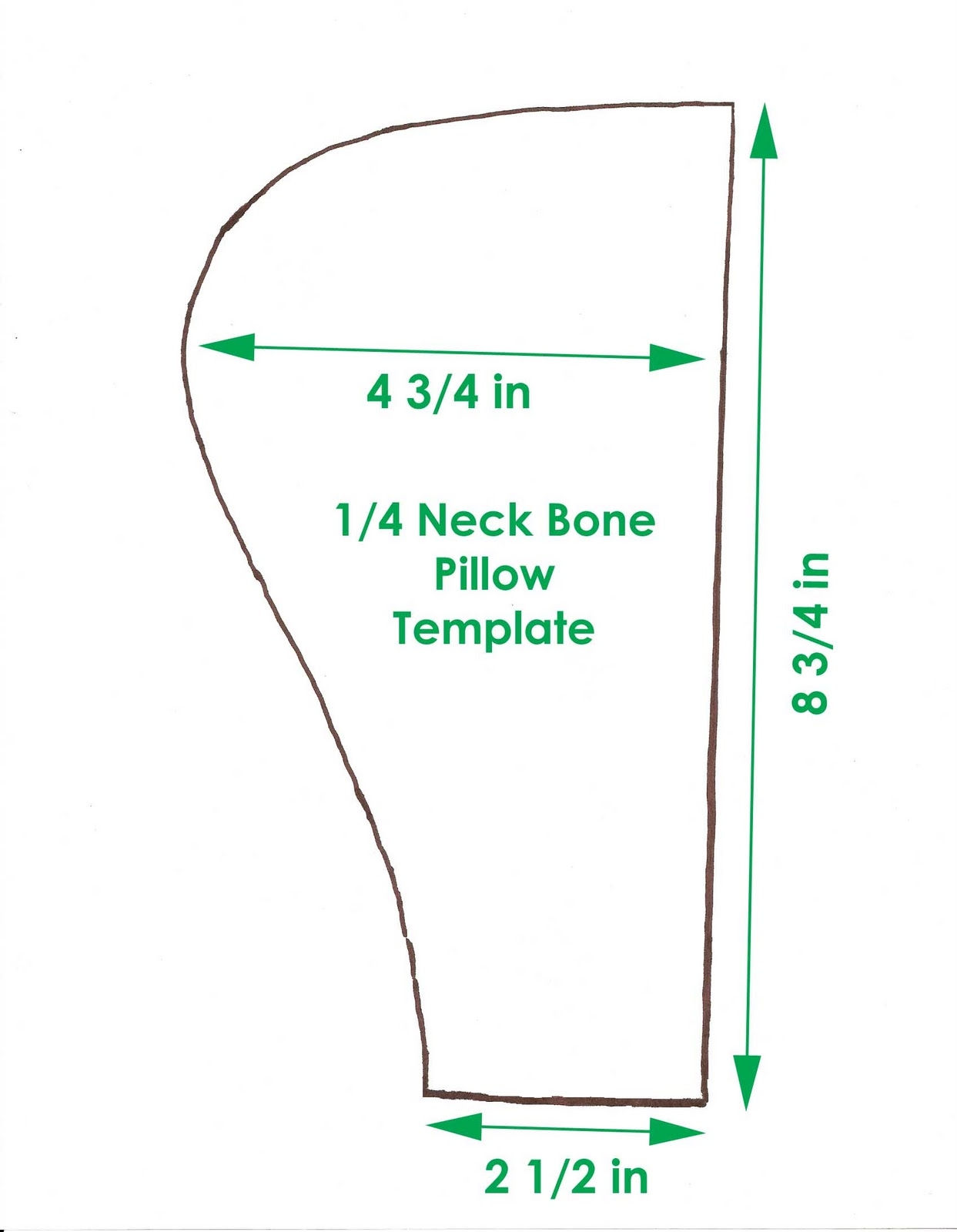 PJ s Crafty Creations Neck Bone Pillow