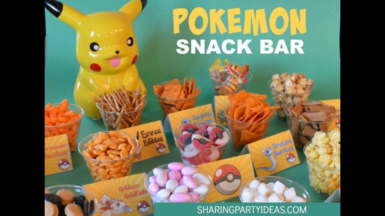 Pokemon Food Cards Snack Bar Printabelle