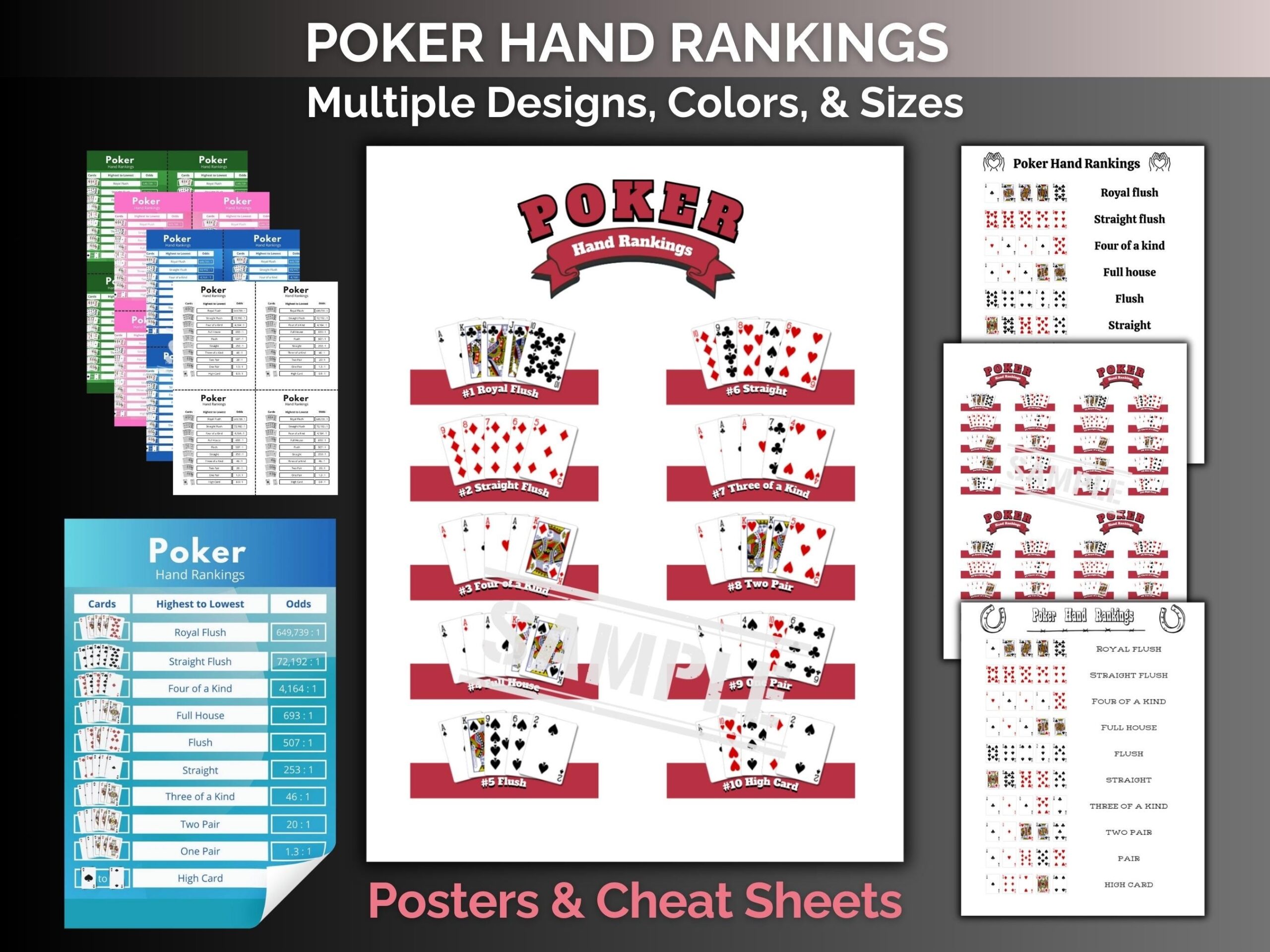 Printable Poker Hands Rating