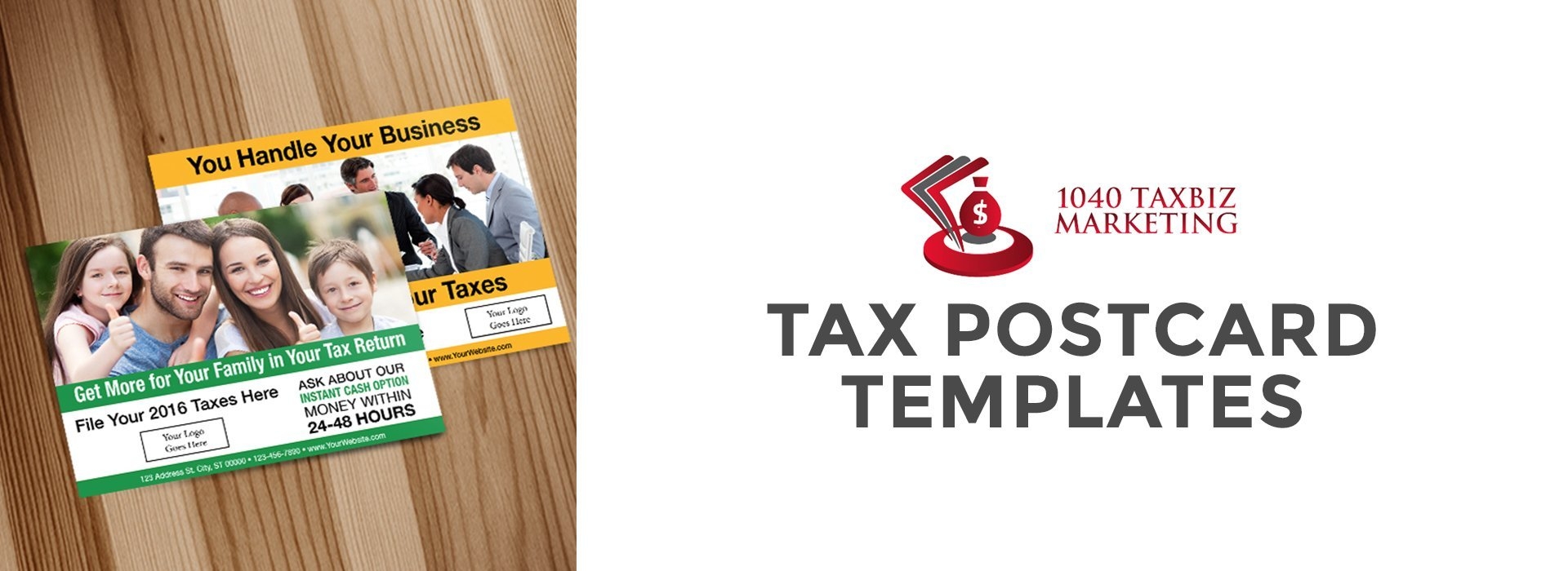 Postcards 1040 Tax Biz Print
