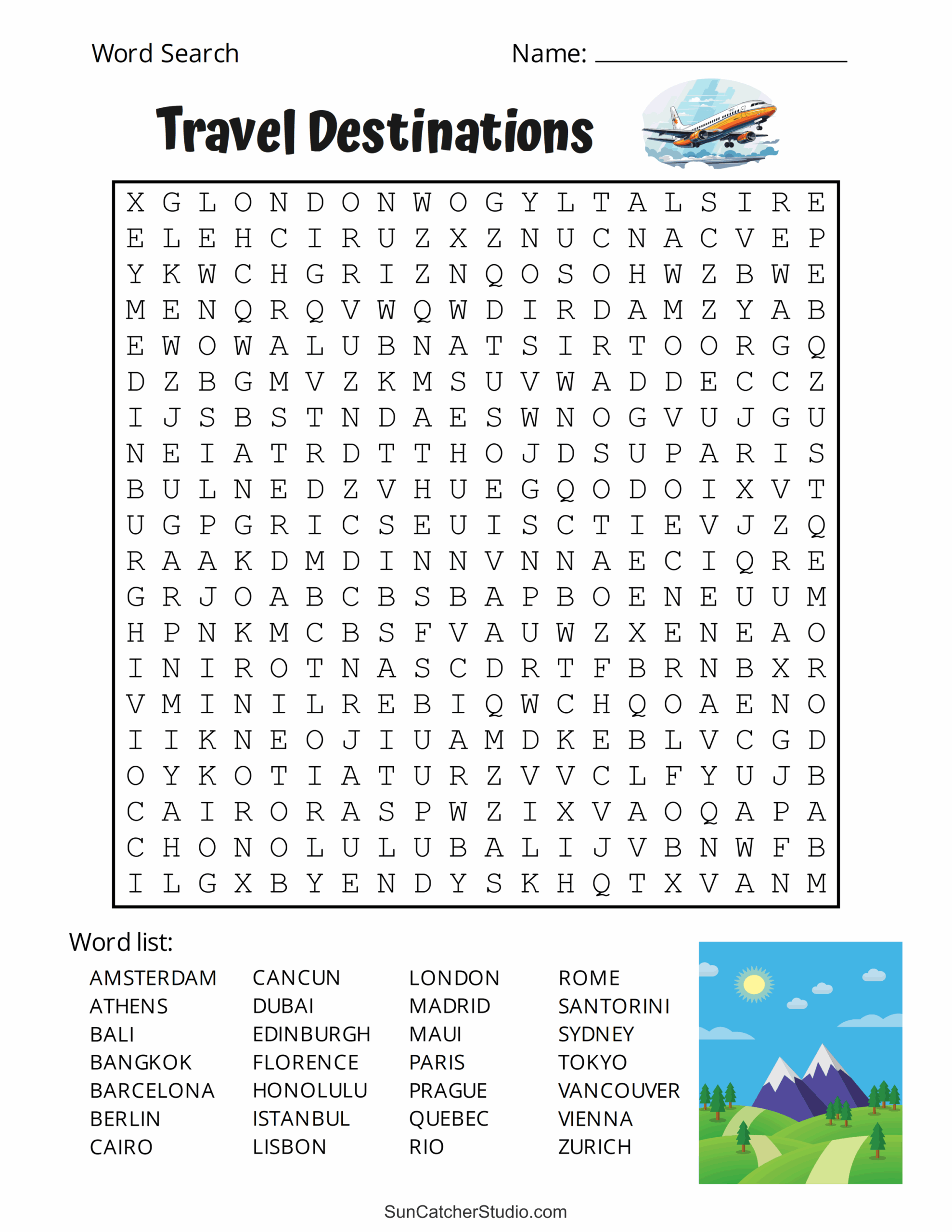 Printable Really Hard Word Searches Worksheets