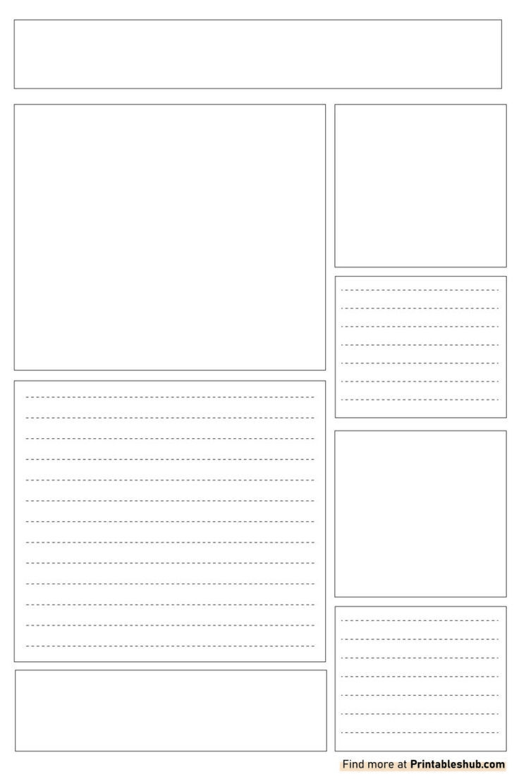Printable Blank Newspaper Templates