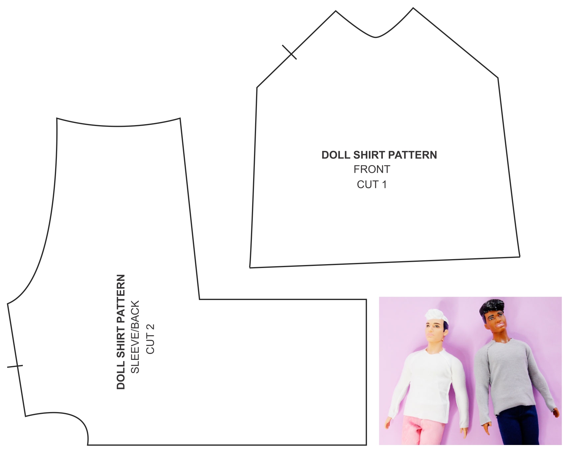 Printable Ken Doll Clothes Patterns New Arrivals