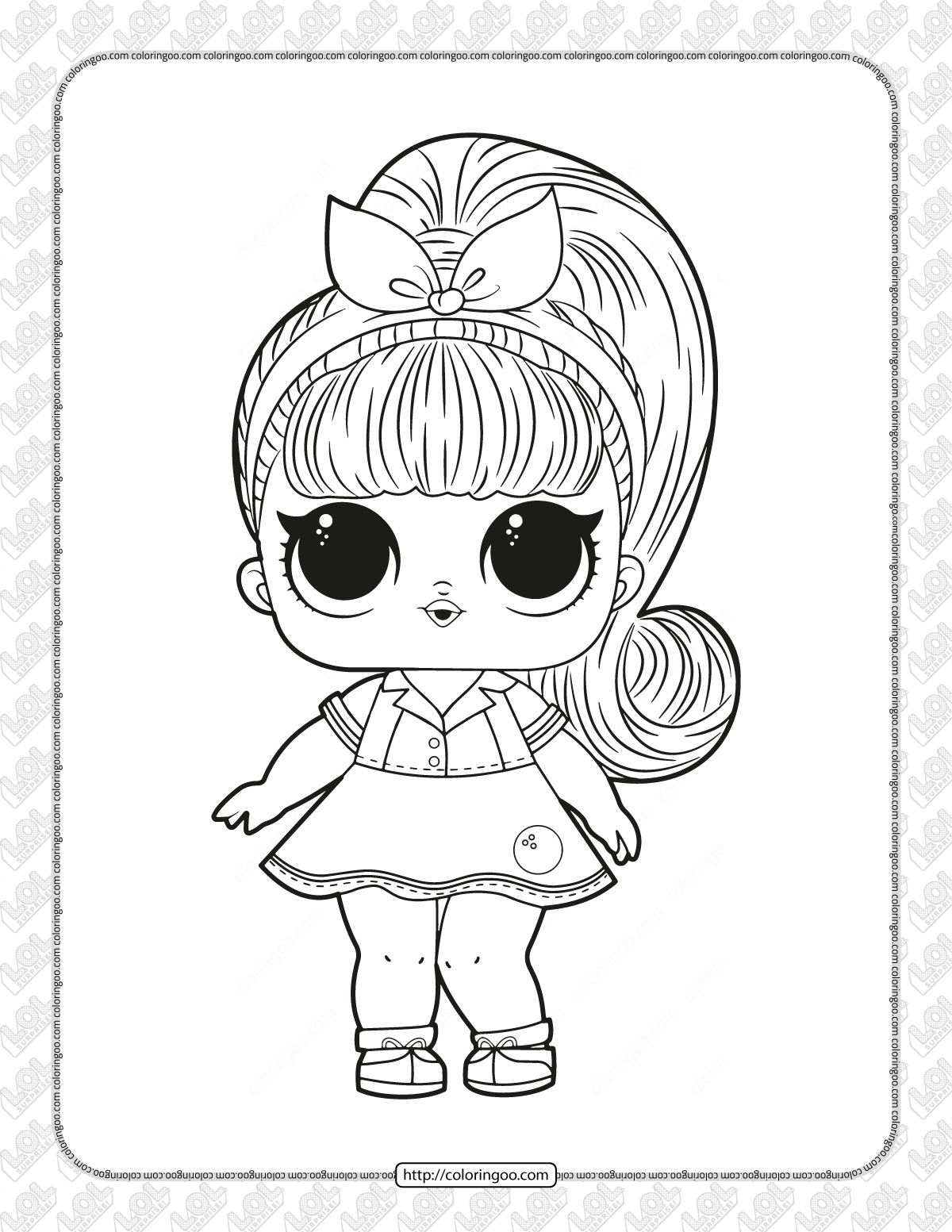 Printable Doll Color Sheets