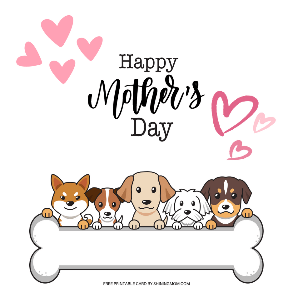 Mothers Day Card From Dog Printable Free