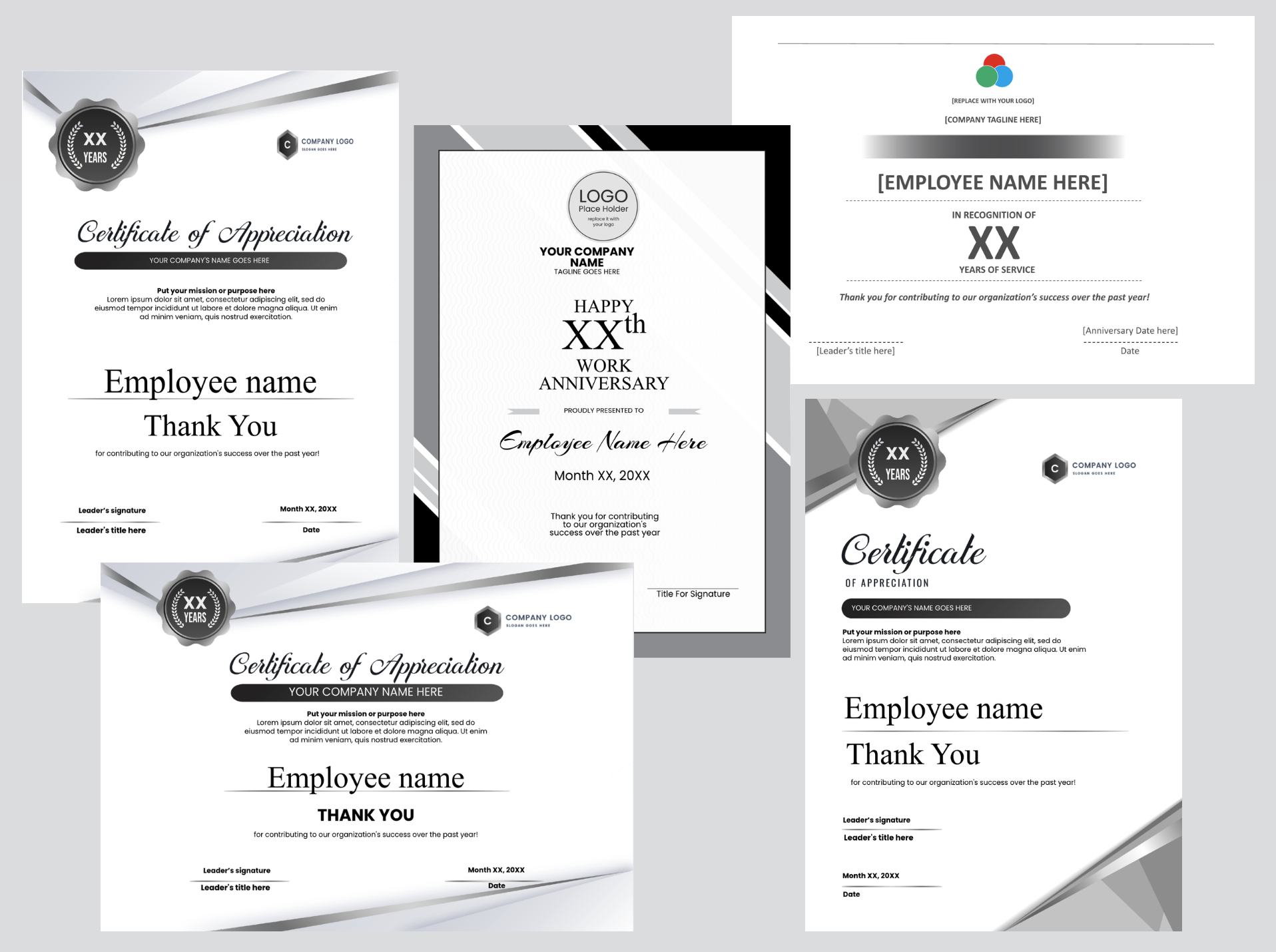 Free Printable Years Of Service Certificate Template