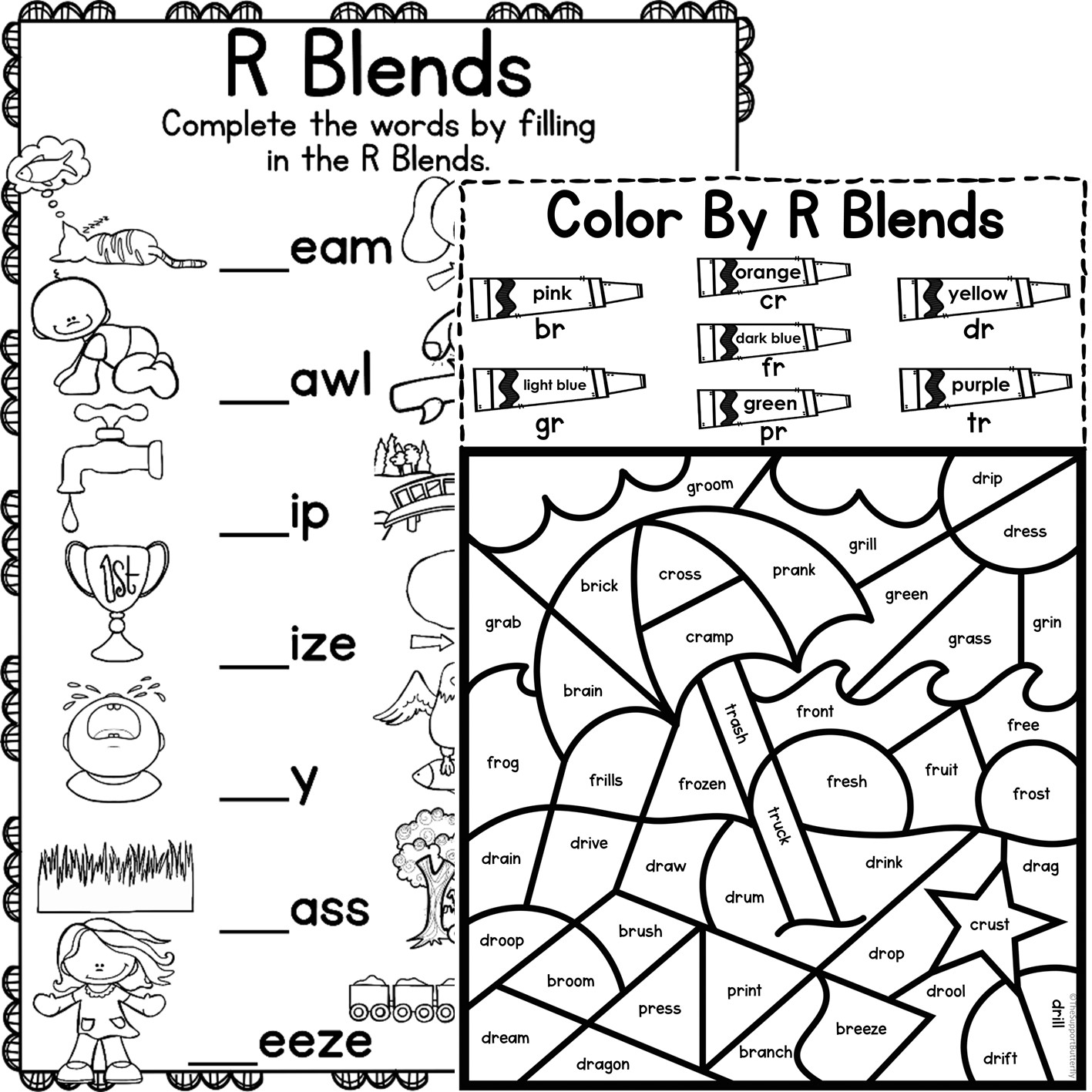 R Blends Activities And Worksheets Made By Teachers