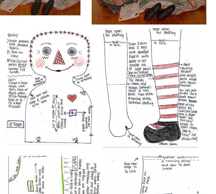 Rag Doll Pattern nims Primitive Doll Patterns Doll Sewing 5C7