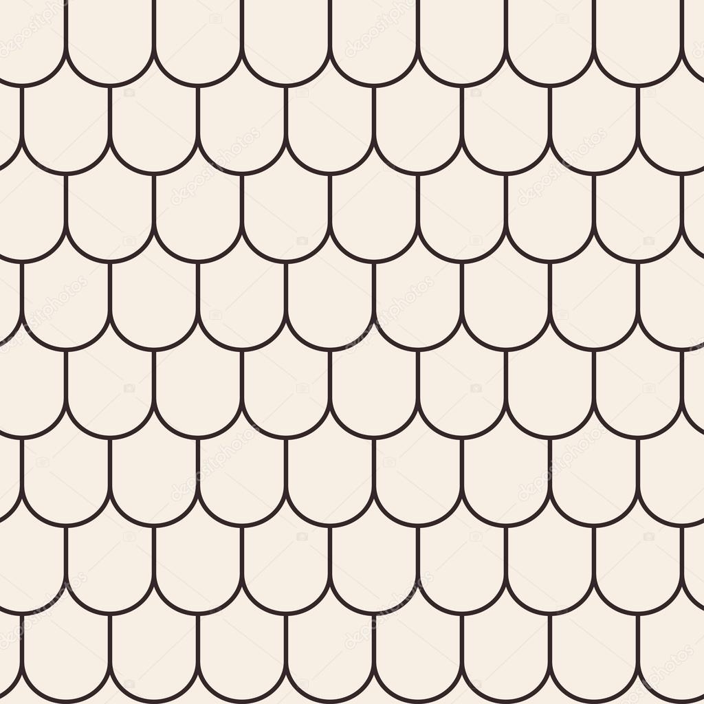Roof Tile Geometric Seamless Pattern Stock Vector By Blankstock 88697470