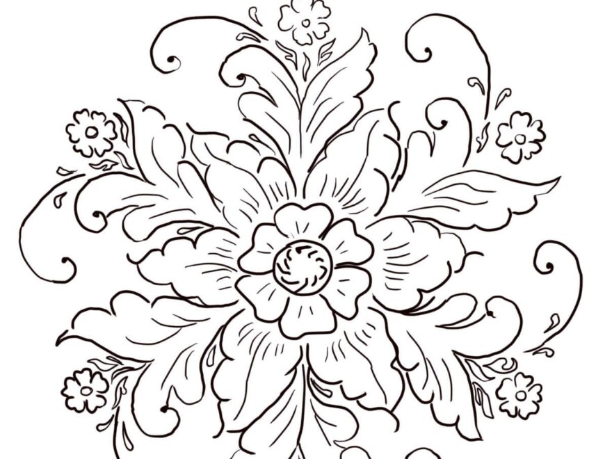 Rosemaling And Art Coloring In Designs Something To Ponder About
