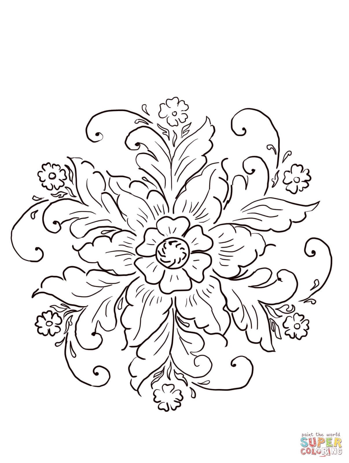 Rosemaling And Art Coloring In Designs Something To Ponder About