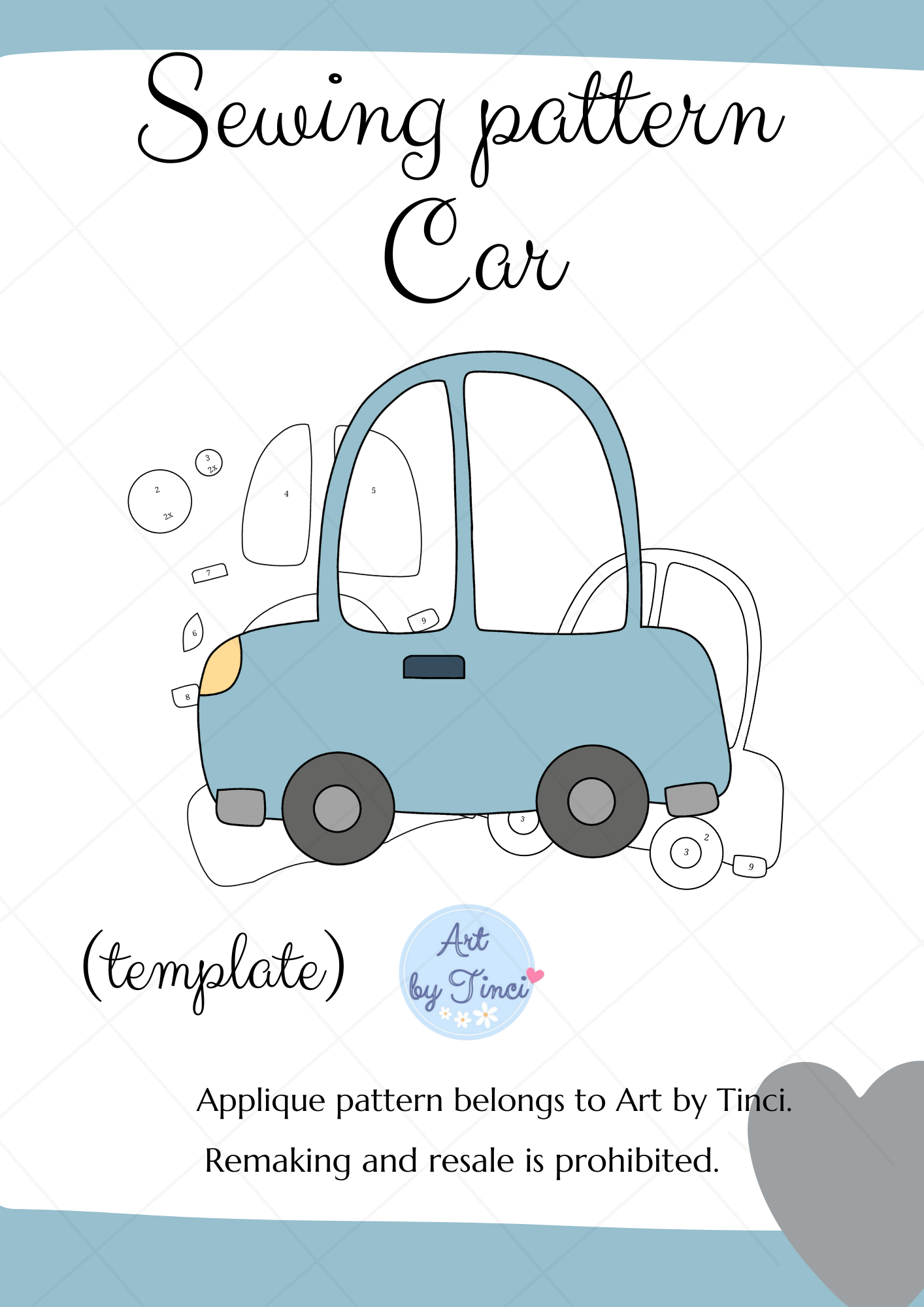 Sewing Pattern Car template Payhip