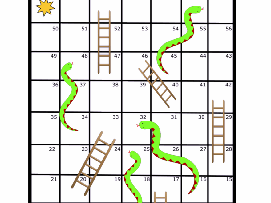 Snakes And Ladders Board Game Free And Printable Worksheet ALL ESL