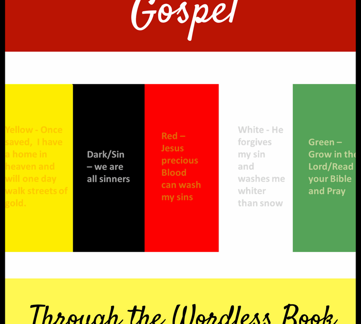 So Many Ways To Use The Wordless Book Gospel Colors To Instill The Gospel Plus A Free Printable Joyful Abundant Life